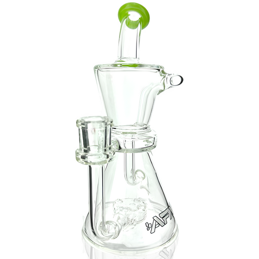 AFM 8.5″ Hour Glass Clear Recycler Dab Rig