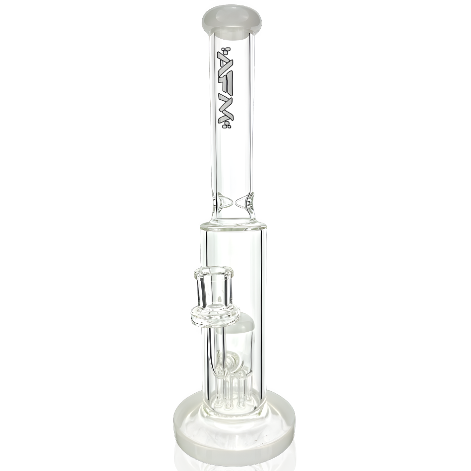 14" AFM Glass Violet Clear Glass Straight Tube