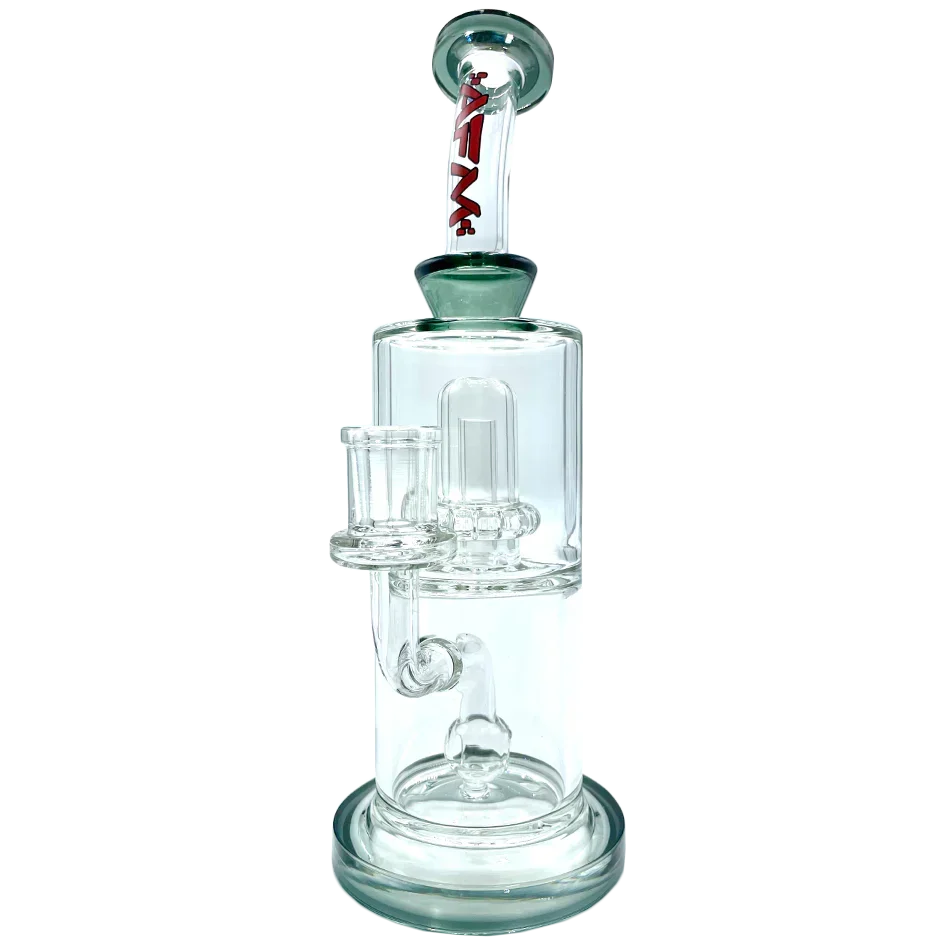 10" AFM Dot Double Perc Glass Dab Rig
