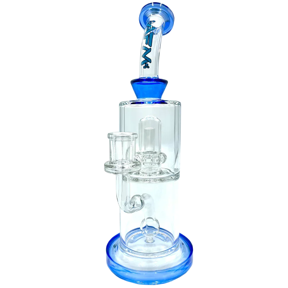 10" AFM Dot Double Perc Glass Dab Rig