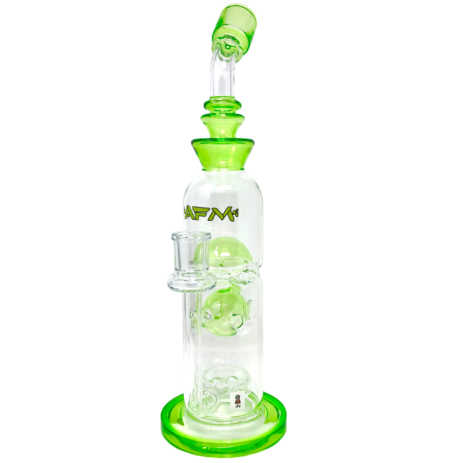 12" AFM Glass Big Swiss Perc Straight Dab Rig