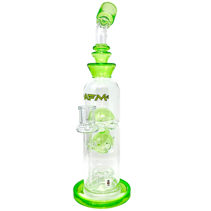 12" AFM Glass Big Swiss Perc Straight Dab Rig