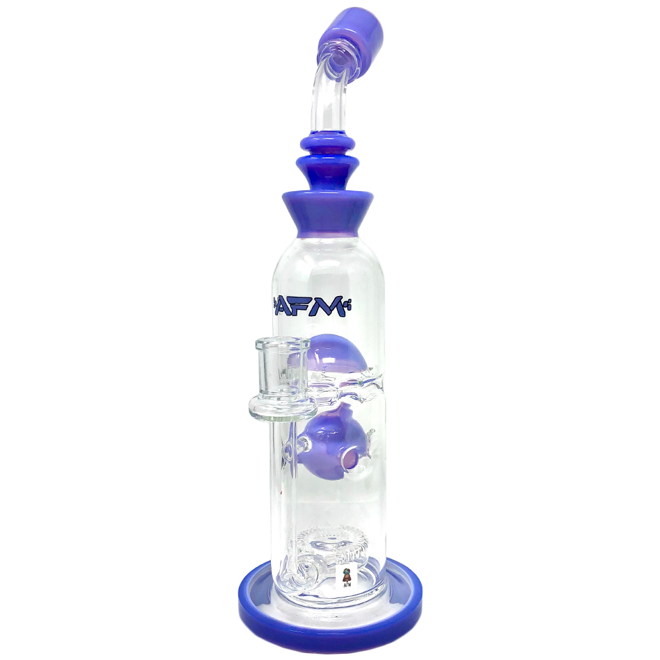 12" AFM Glass Big Swiss Perc Straight Dab Rig