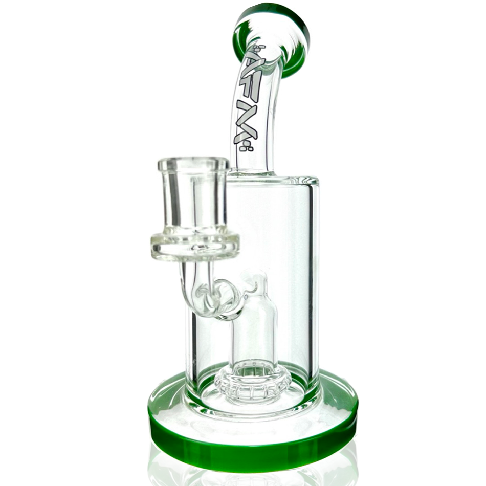 8" AFM Wave UFO Perc Glass Dab Rig