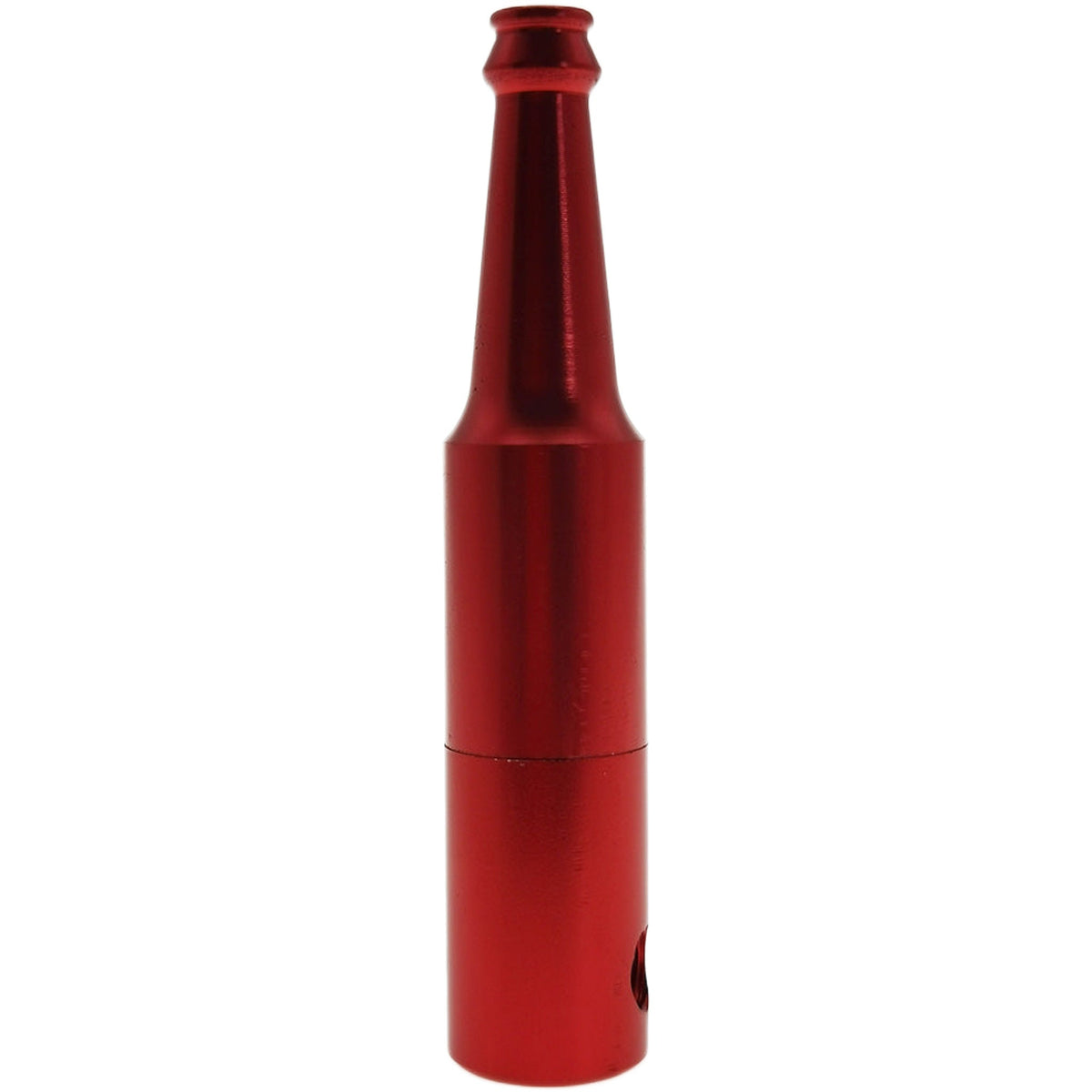 Thick Ass Glass Mini Beer Bottle Chillum | 2.75" Stealth Dry Herb Pipe