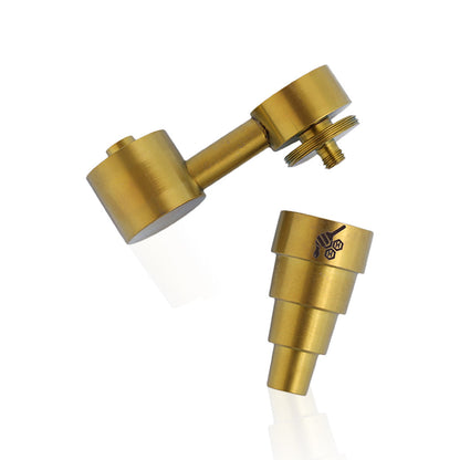 Honeybee Herb Titanium 6-in-1 Universal Sidecar Dab Nail - Grade 2, Carb Cap Compatible