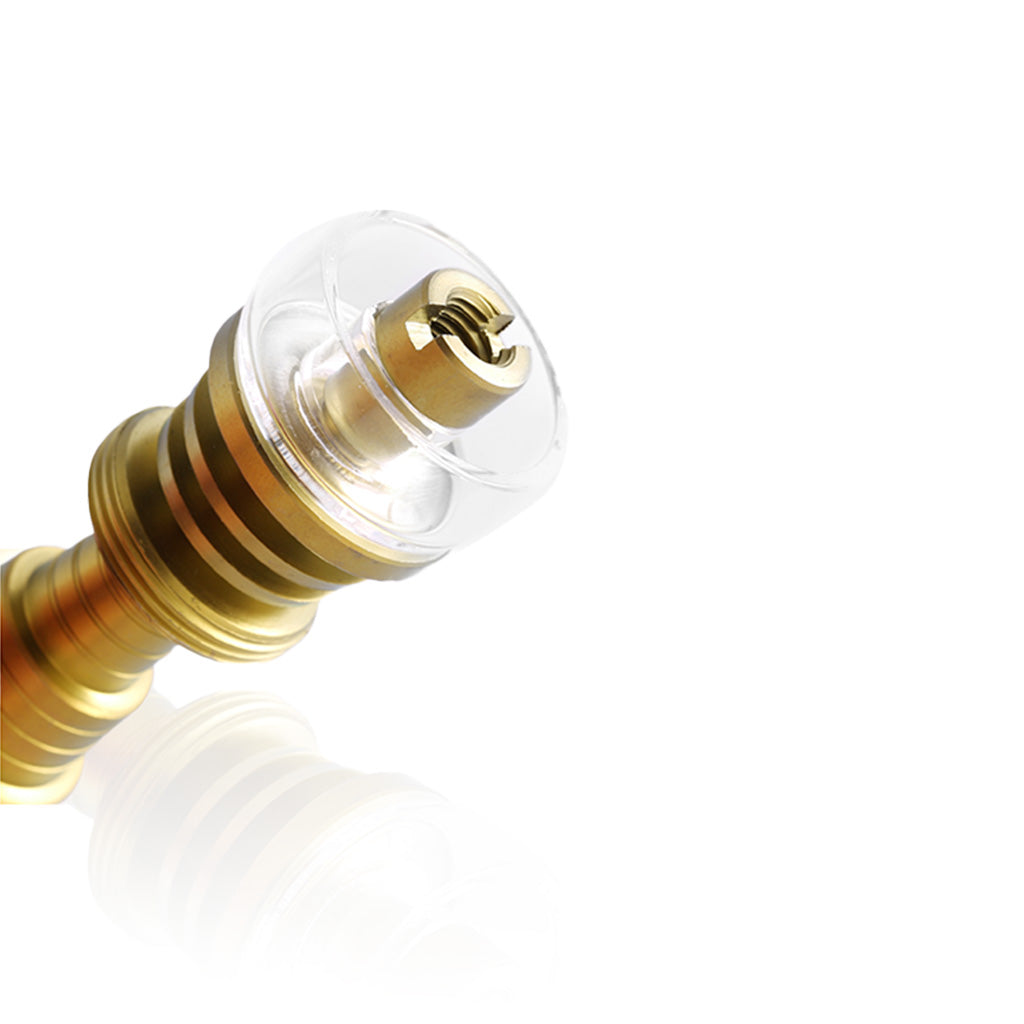 Honeybee Herb Titanium 6-in-1 Hybrid Dab Nail with Quartz Dish