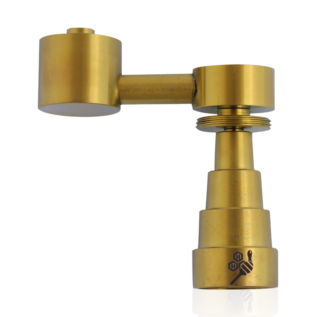 Honeybee Herb Titanium 6-in-1 Universal Sidecar Dab Nail - Grade 2, Carb Cap Compatible