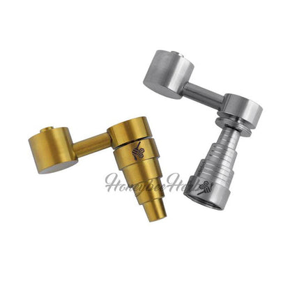 Honeybee Herb Titanium 6-in-1 Universal Sidecar Dab Nail - Grade 2, Carb Cap Compatible