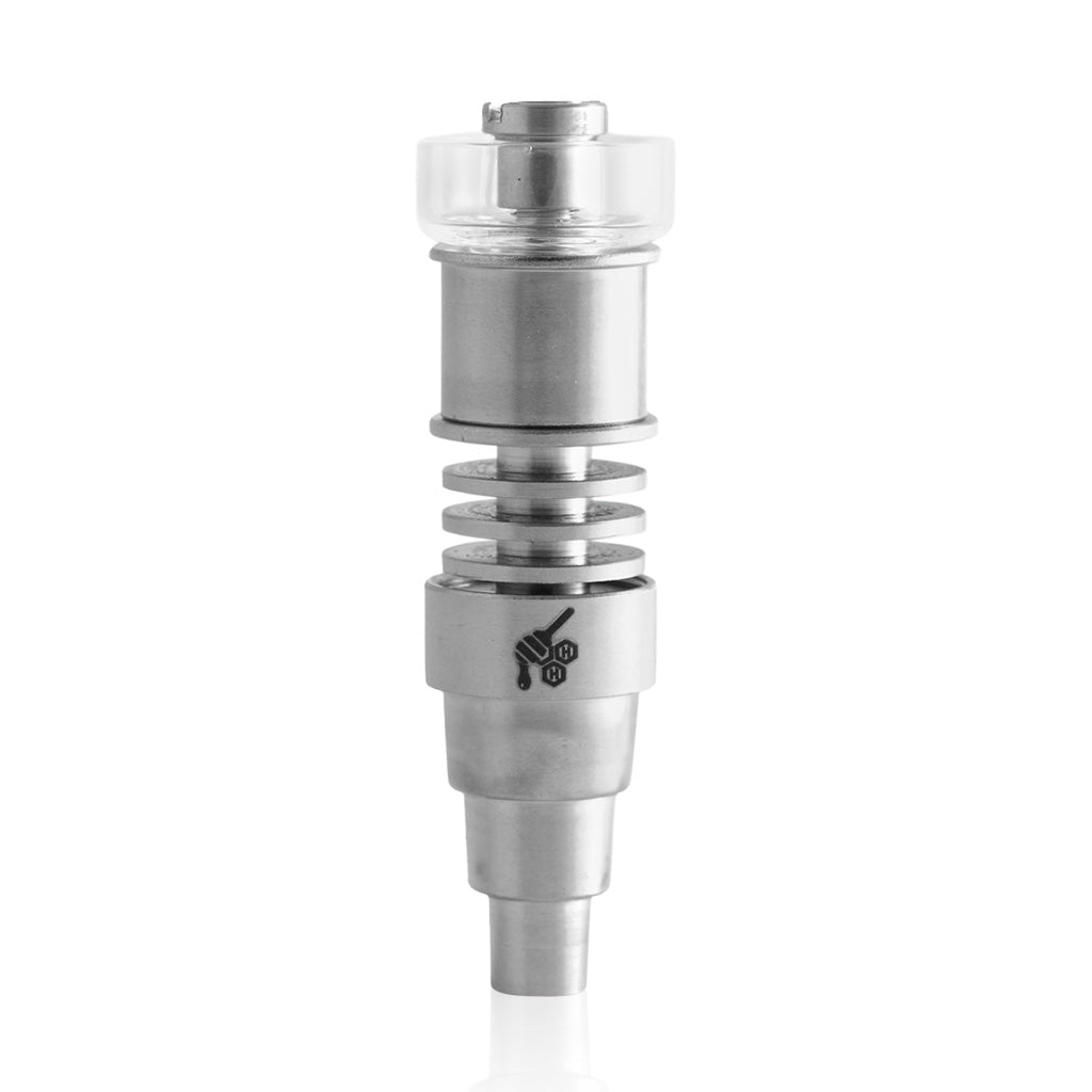 Honeybee Herb Titanium 6-in-1 Hybrid Enail Dab - Universal Fit with Quartz Dish