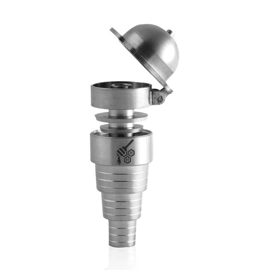 Honeybee Herb Titanium 6-in-1 Baseball Carb Cap Dab Nail - Universal Fit