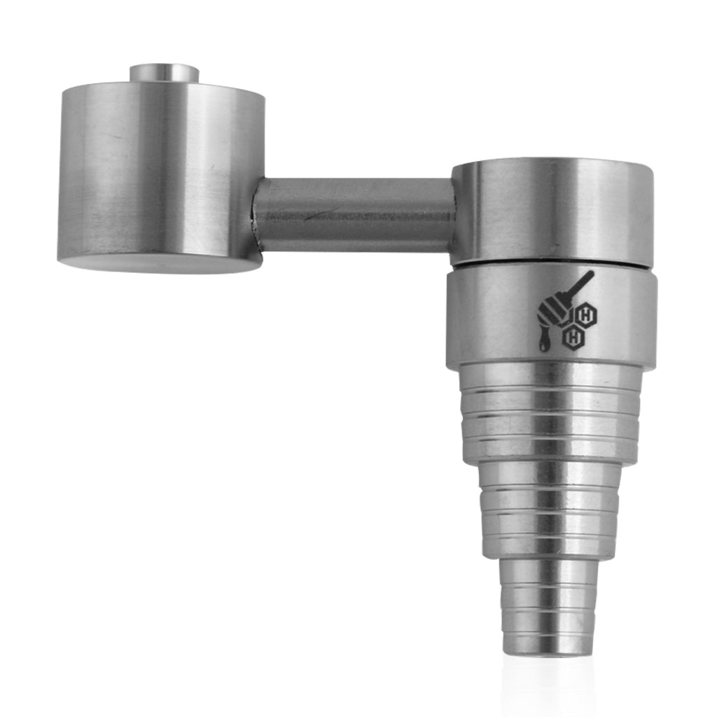 Honeybee Herb Titanium 6-in-1 Universal Sidecar Dab Nail - Grade 2, Carb Cap Compatible