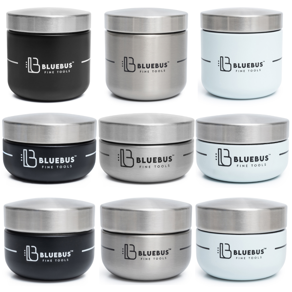 Blue Bus Fine Tools Bunker Airtight Herb Storage Jar with UV Protection & Moisture Control