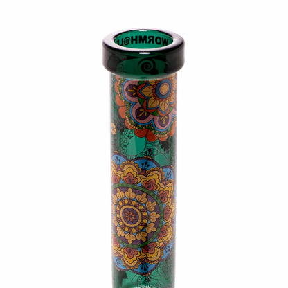 Mandala Myriad Teal 11" Mini Beaker Bong
