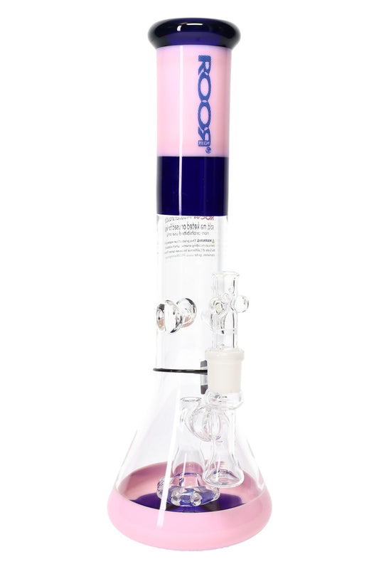 ROOR Tech 14″ Multicolor Beaker Bong with Showerhead Perc – 5mm