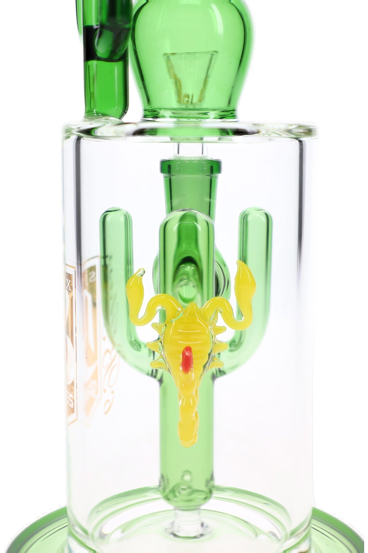 6B Glass Cactus Scorpion Perc 9.5" Glass Bong