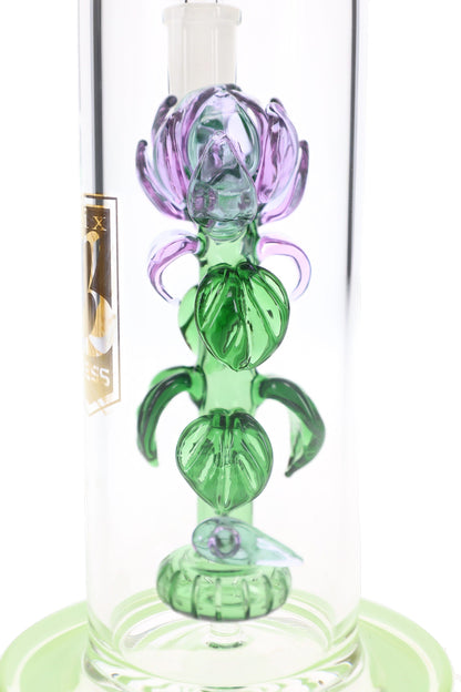 6B Glass Rose Showerhead Perc 10.5" Glass Bong