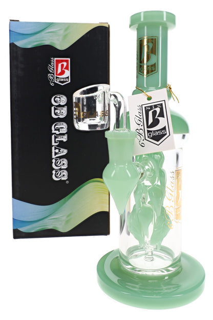 6B Glass Vine Leaf Perc 8.5" Dab Rig