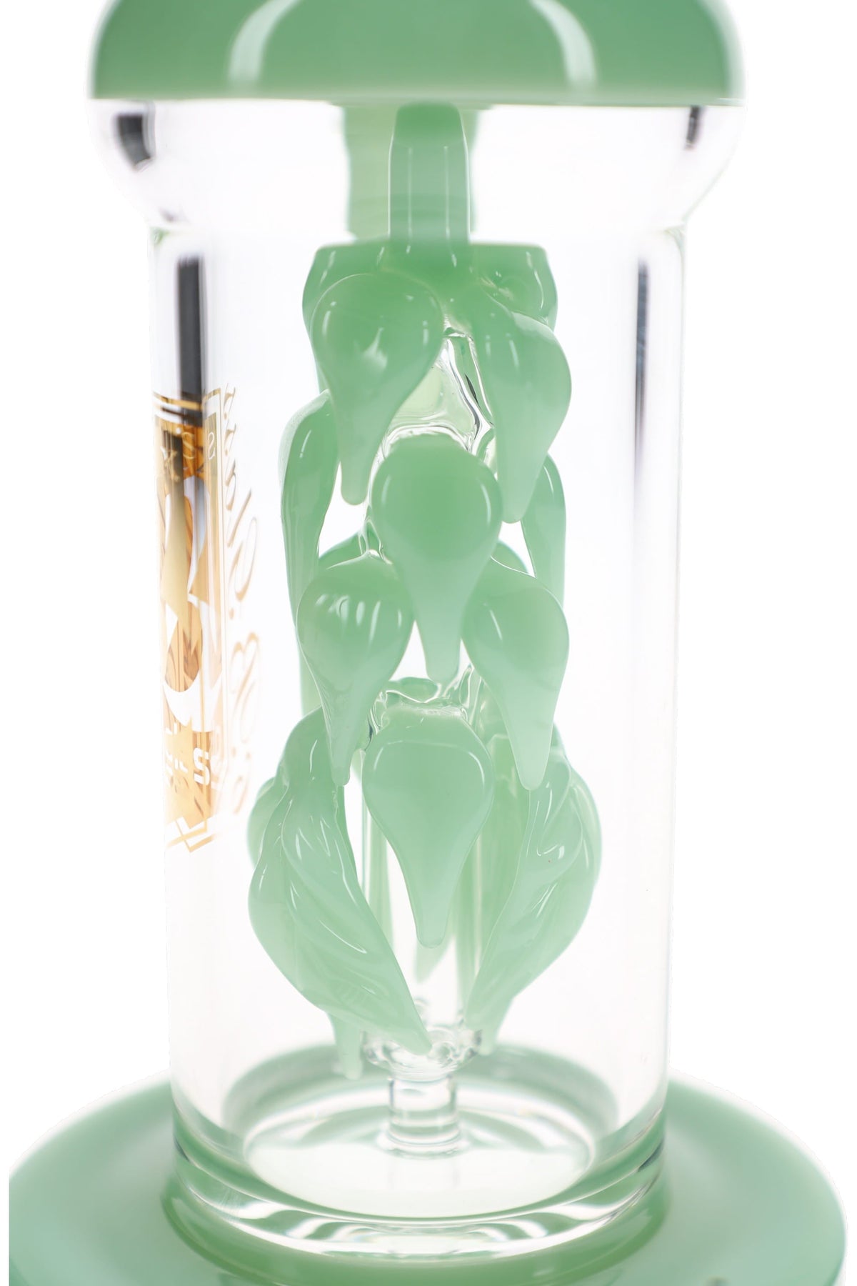 6B Glass Vine Leaf Perc 8.5" Dab Rig