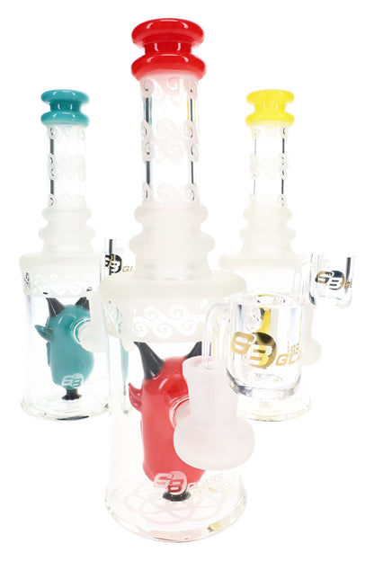 6B Glass Frosted Demon Perc 8.5" Dab Rig