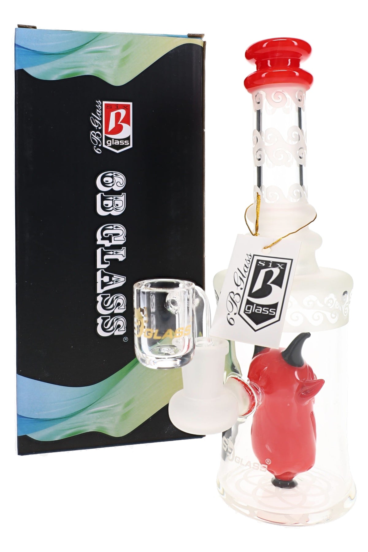 6B Glass Frosted Demon Perc 8.5" Dab Rig