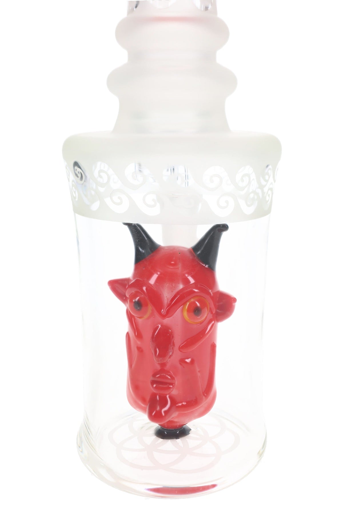 6B Glass Frosted Demon Perc 8.5" Dab Rig
