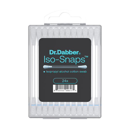 Dr. Dabber Iso-Snaps Easy-Clean Swabs with Alcohol - 24/300ct