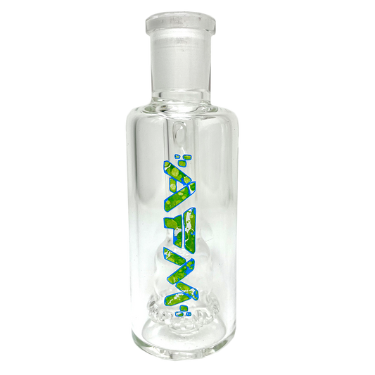 5" AFM Green Bubbles UFO Perc Glass Ash Catcher