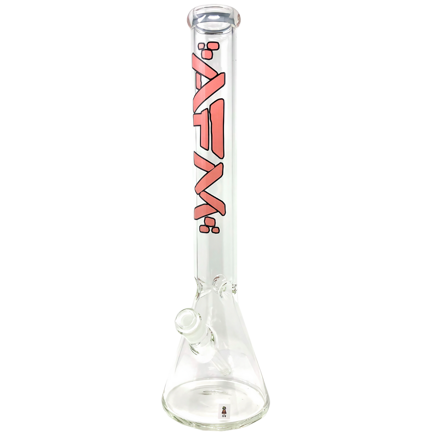 AFM Beaker Bong 18" 5mm Thick Glass w/ Ice Pinches & Downstem