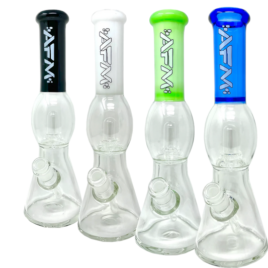 AFM The UFO 12" Beaker Bong w/ Ice Pinches & 5" Downstem