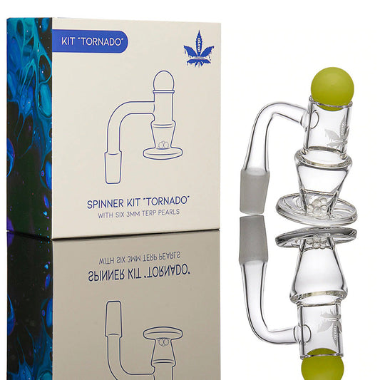 aLeaf Quartz Banger Spinner Kit - Tornado | 14mm M | 90 Degree