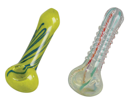 Assorted Glass Spoon Pipes - 30 Pack