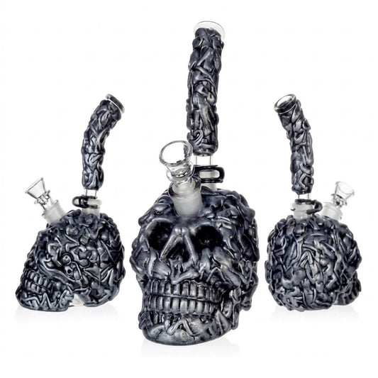 Purgatory Skull Bubbler Bong - 9in