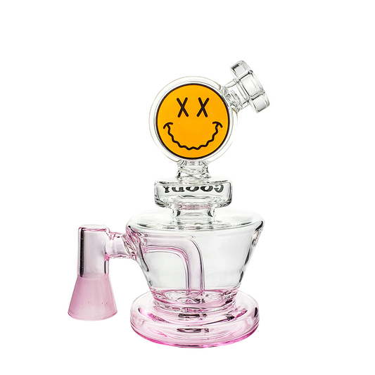 Goody Glass Mini Big Face VR Dab Rig with 4 Hole Disc Percolator