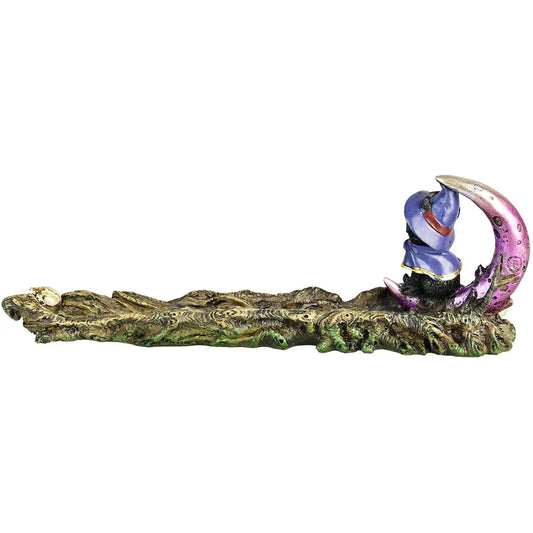 Black Magic Cat Polyresin Incense Burner