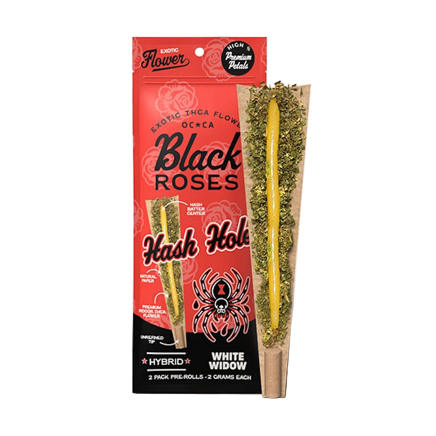 Black Roses Exotic THC-A Hash Holes - 4g (2ct)