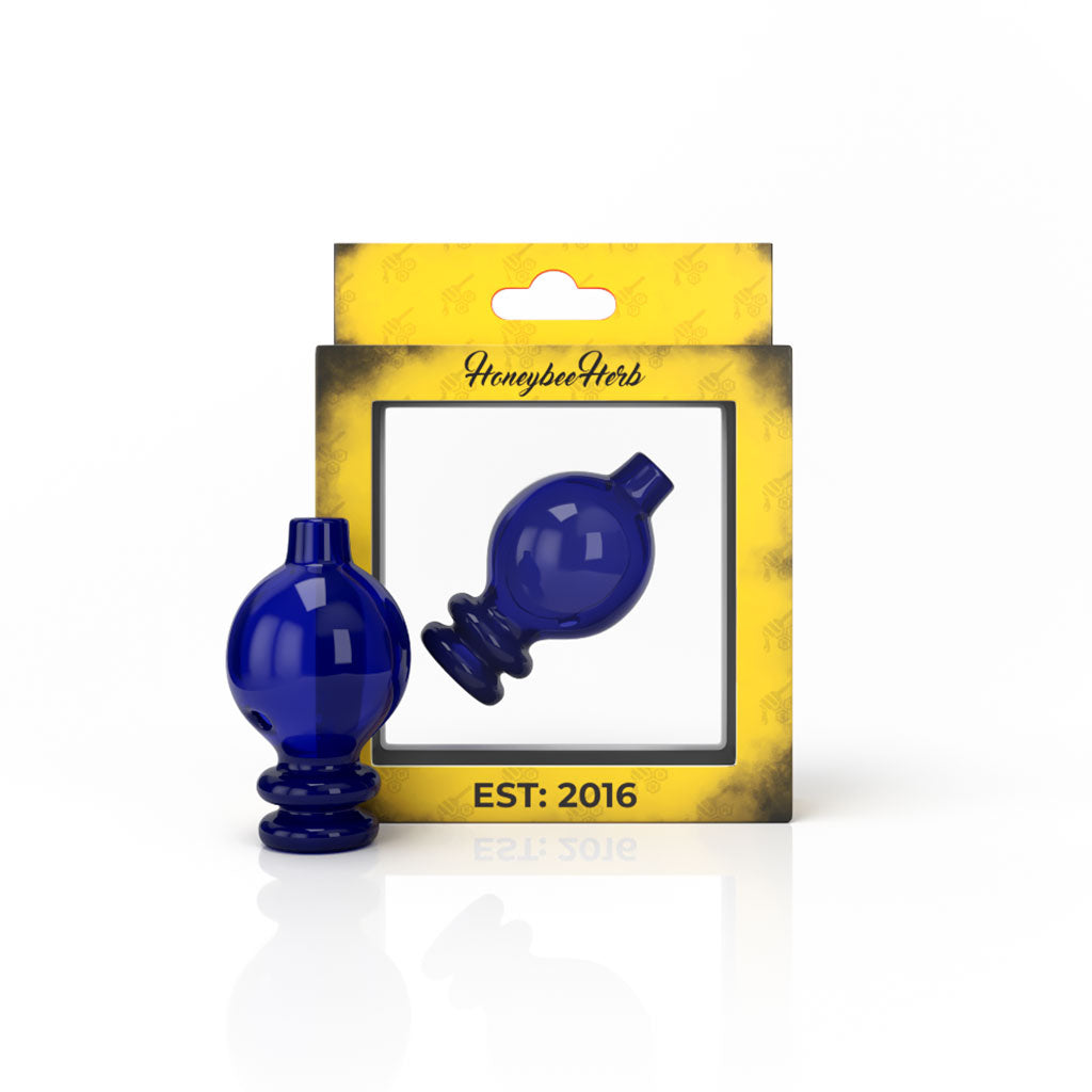 Honeybee Herb Glass Bubble Carb Cap - Dual Color Options