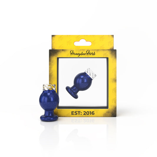 Honeybee Herb Vortex Bubble Glass Carb Cap - Dual Color Options