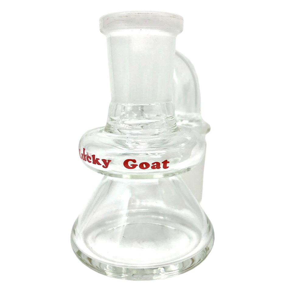 Lucky Goat Clear Glass 3″ Dry Ash Catcher