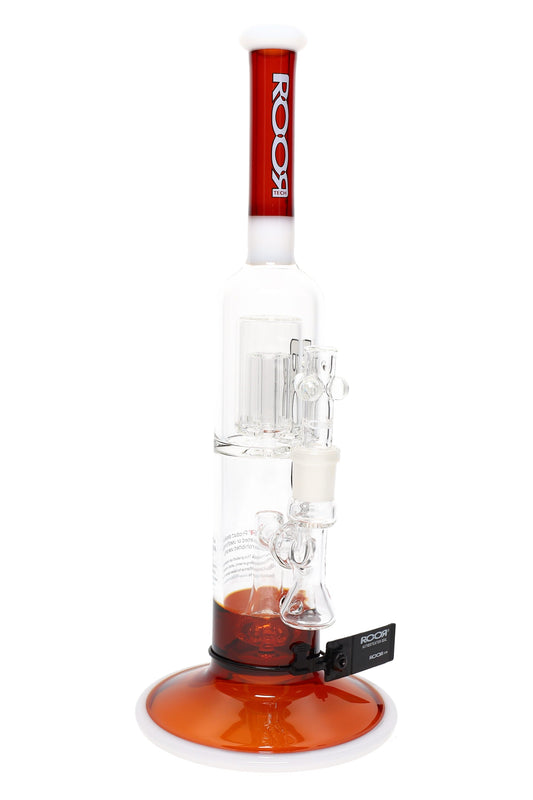 ROOR Tech 15″ Colored Stemless Straight Tube with Barrel Perc