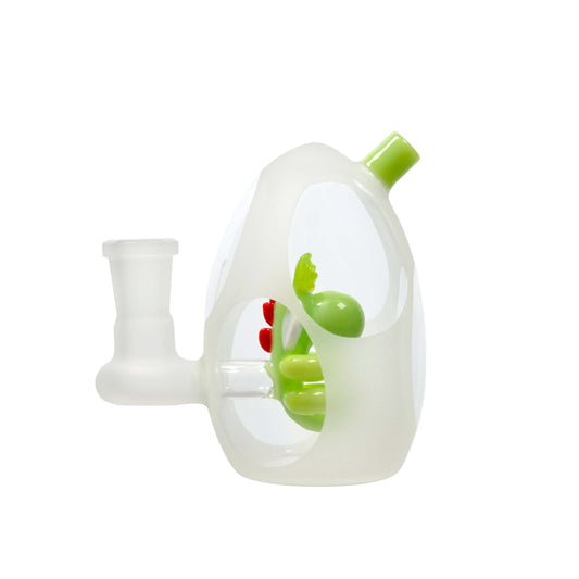 Glassic Frosted Dino Egg Bubbler