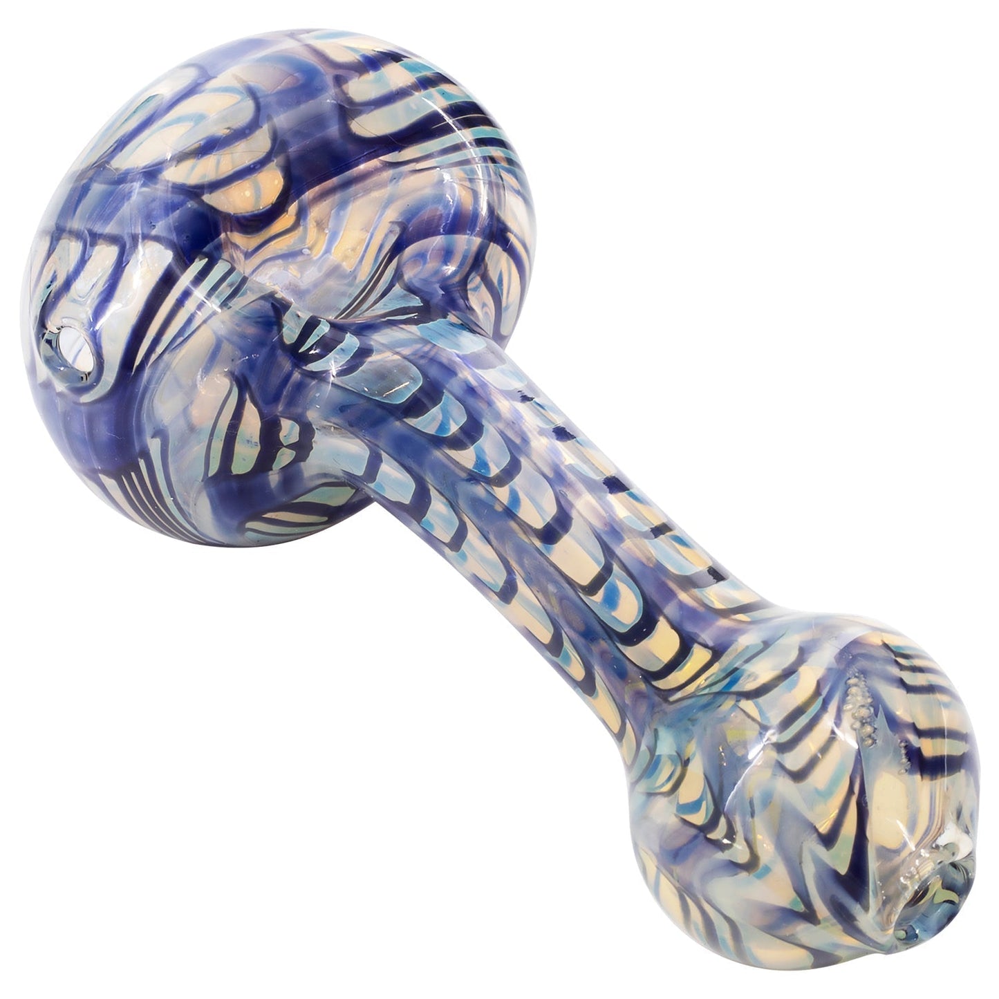 LA Pipes Candy Swirl Glass Spoon Pipe