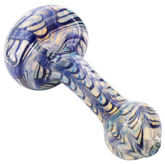 LA Pipes Candy Swirl Glass Spoon Pipe