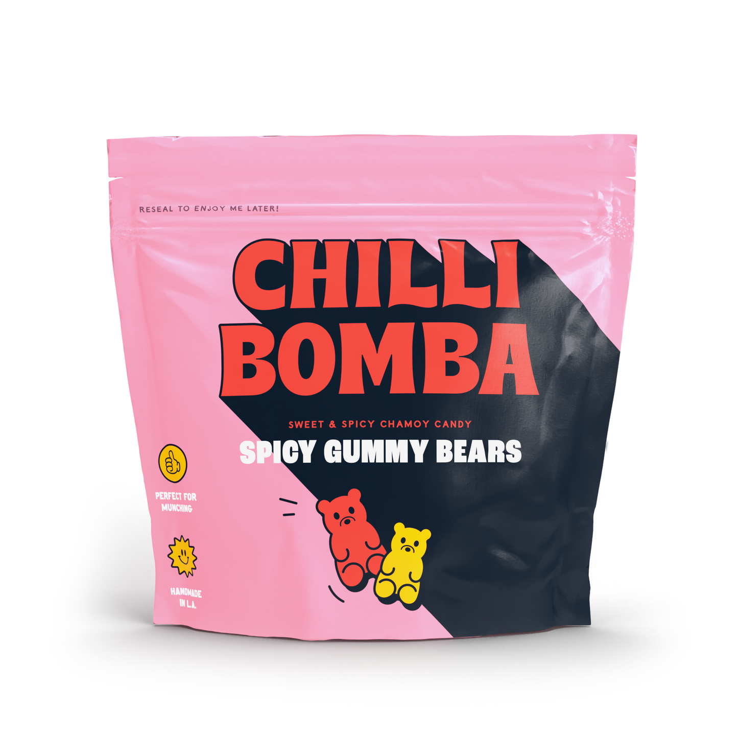 CHILLY BOMBA Spicy Gummy Bears 8oz - Fiery Sweet Snack