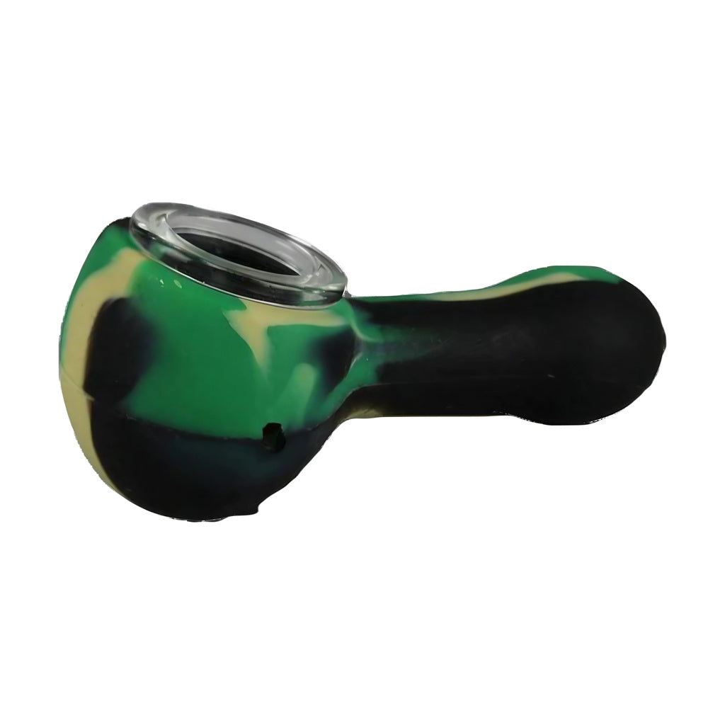 Classic Silicone Hand Pipe with Glass Bowl