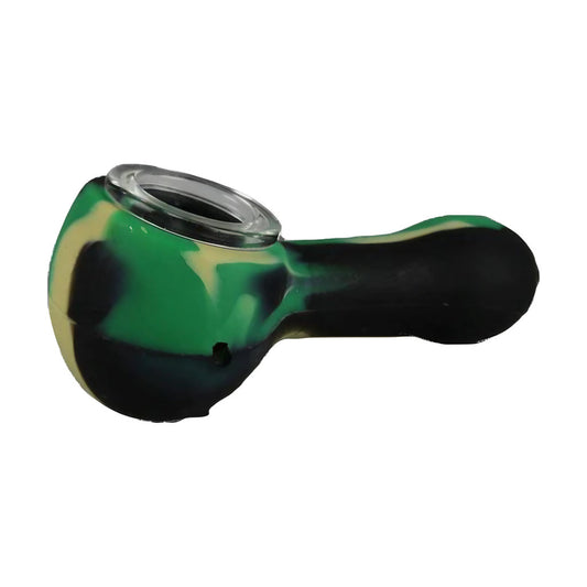 Classic Silicone Hand Pipe with Glass Bowl
