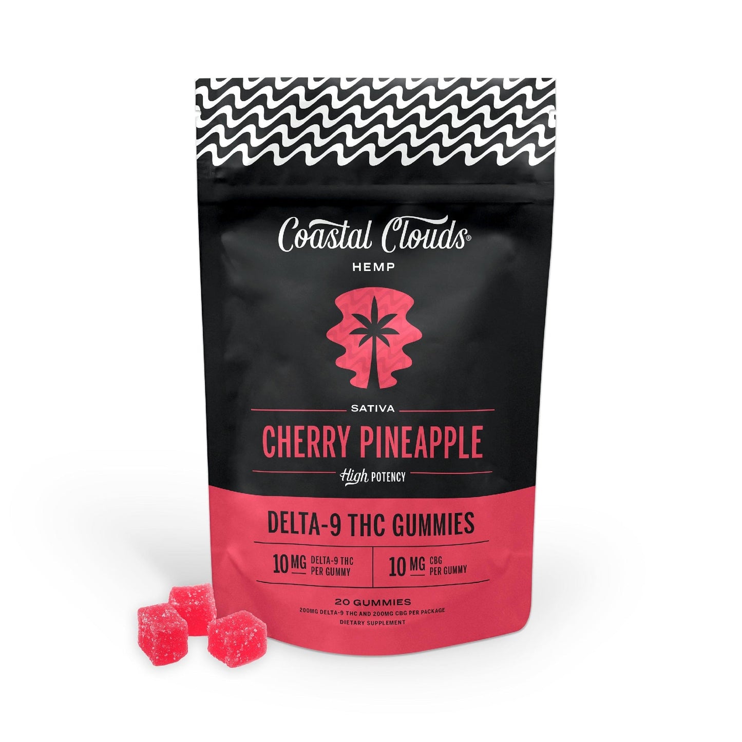 Coastal Clouds High Potency THC + D9 Gummies - 20ct