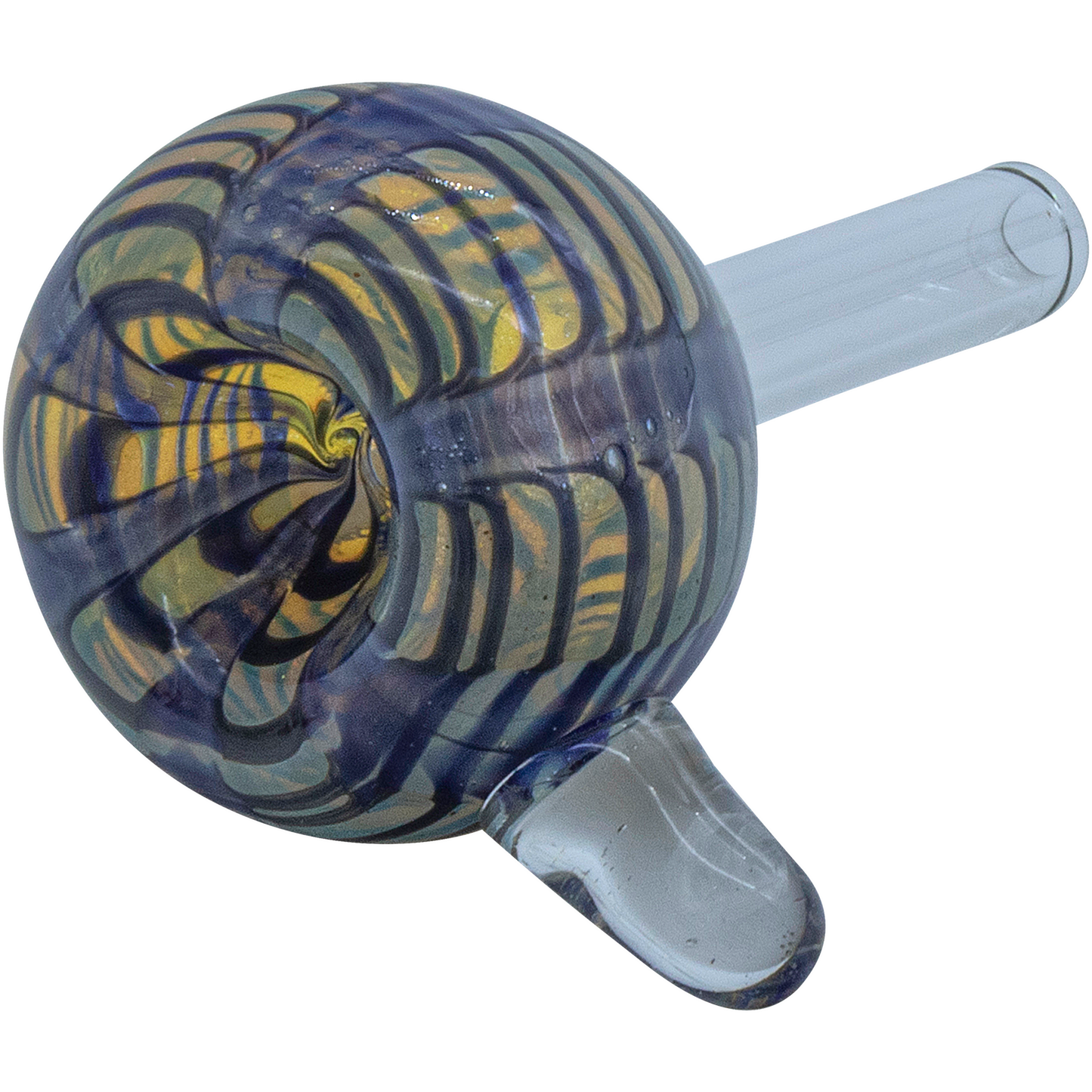 LA Pipes Color Raked Bubble Pull-Stem Slide Bowl