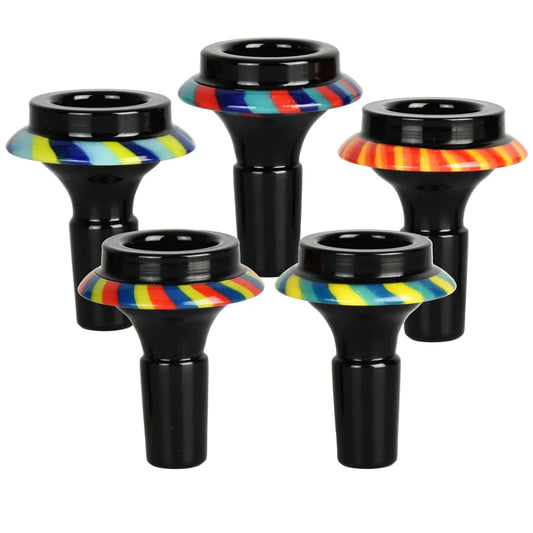 Color Stripe UFO Herb Slide - 5 Pack