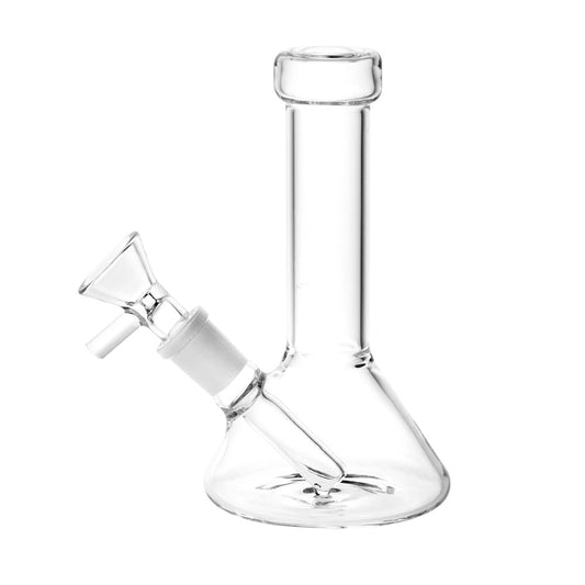 Conical Beaker Mini Water Pipe | 5.25" | 14mm F | Clear